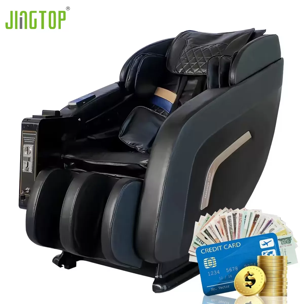 Coin Bill Operated Commercial 3D Zero Gravity Vending Massage Chair thumbnail 4